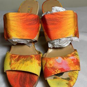 Nine West Slip On Heels Fabric